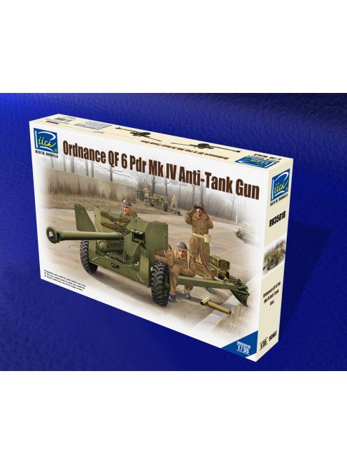 Riich Models - Ordanance QF 6-Pdr.MK.IV Late War Infant Anti-tank Gun(w/Metal gun Barrel