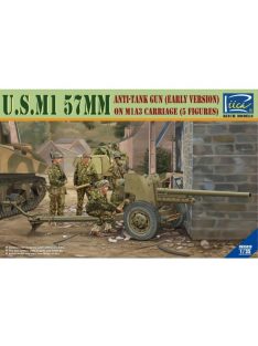   Riich Models - U.S.M1 57mm anti-tank Gun early version on M1A3 Carriage w/Crews (5 figu