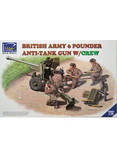   Riich Models - British Army 6 Pounder Infantry Anti-tank Gun w/Crews (4 figures)