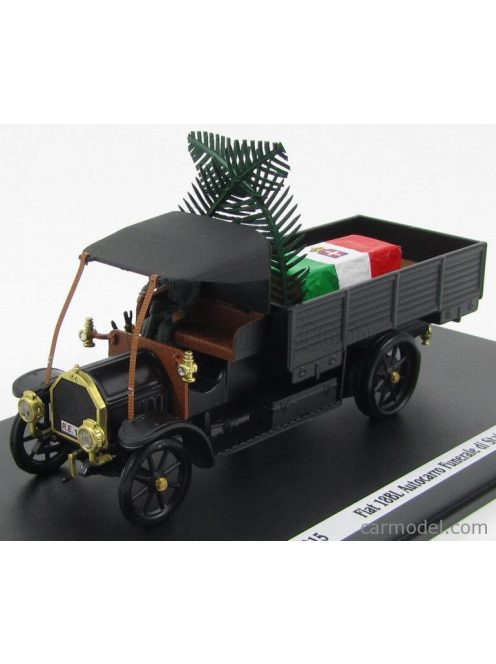 Rio-Models - Fiat 18Bl Truck Esercito Italiano - Carro Funebre - Hearse - Funeral Car - Funerale Di Stato 1915 - 100Th Anniversary La Grande Guerra Black