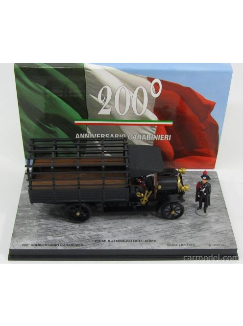 Rio-Models - Fiat 18Bl 200Th Anniversary Carabinieri With Figure 1915 Black