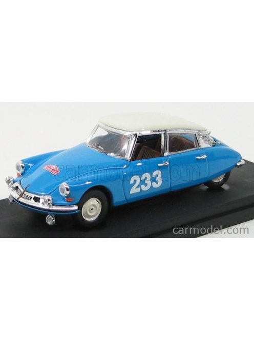 Rio-Models - Citroen Ds19 N 233 Rally Di Montecarlo 1963 Light Blue Ivory