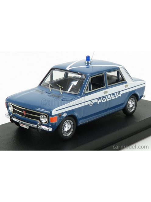 Rio-Models - Fiat 128 4 Porte Polizia Stradale 1970 Light Blue White