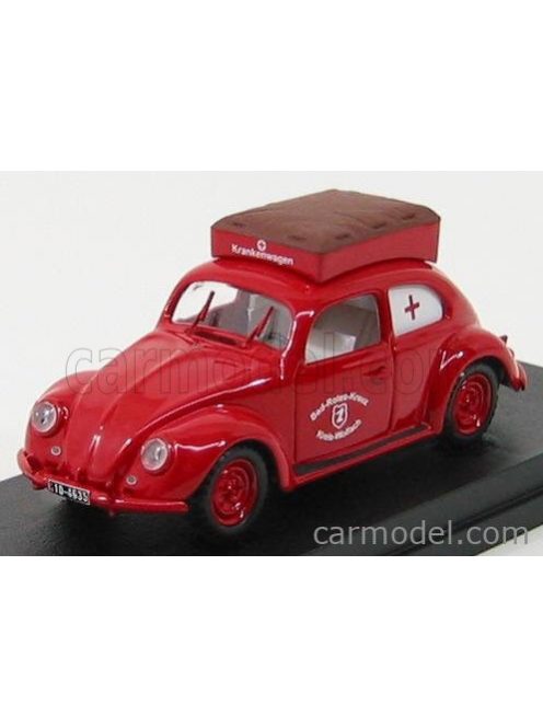 Rio-Models - Volkswagen Beetle Ambulance - Fire Engine 1953 Red