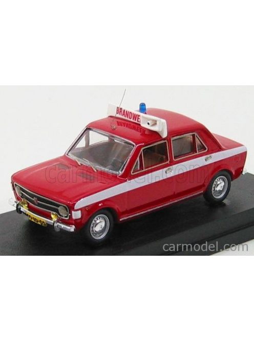 Rio-Models - Fiat 128 4 Porte Dutch Firemen - Fire Engine - Vigili Del Fuoco Red