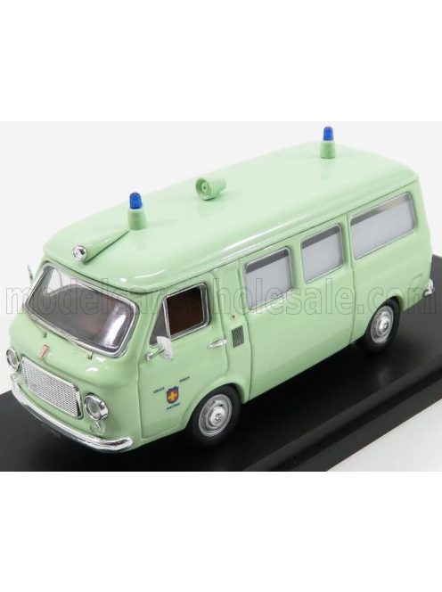 Rio-Models - FIAT 238 AMBULANZA CROCE GIALLA ANCONA 1970 LIGHT GREEN