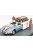 Rio-Models - Citroen Diorama - Ds Special 1968 - Funerale Di Padre Pio 1968 - Hearse - Funeral Car - With Figures Light Blue Met