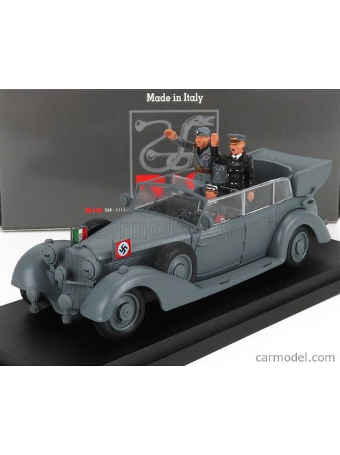 Rio-Models - Mercedes Benz 770K Wehrmacht Mussolini And Hitler Meeting In Germany 1938 Military Grey