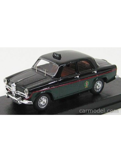 Rio-Models - Alfa Romeo Giulietta Taxi Milano 1959 Black Green