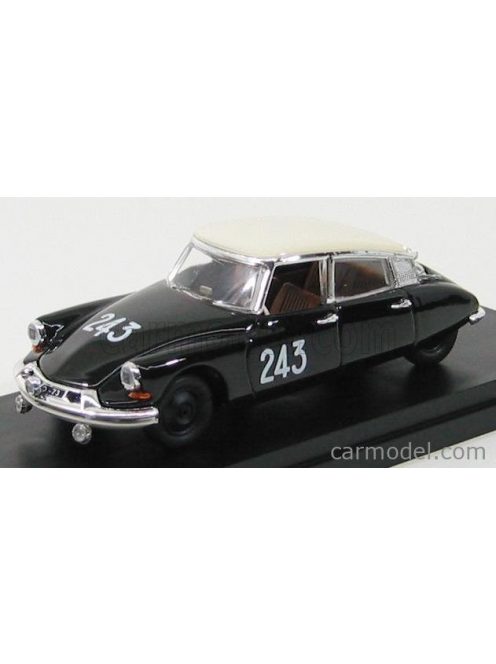 Rio-Models - Citroen Ds19 N 243 Mille Miglia 1957 Caraia - Delanglard Black White