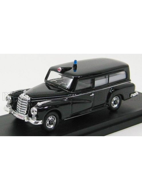 Rio-Models - MERCEDES BENZ 300 AMBULANZA POLIZIA SVIZZERA 1958 - AMBULANCE - POLICE BLACK