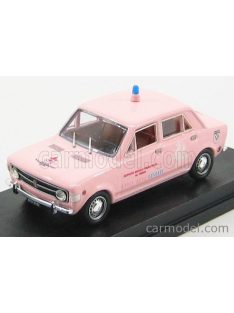   Rio-Models - Fiat 128 4 Door - 4 Porte Croce Rosa Celeste Servizio Medico Pediatrico 1971 Pink