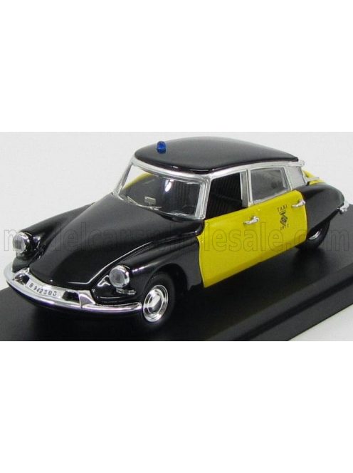 Rio-Models - CITROEN DS19 TAXI BARCELLONA 1969 BLACK YELLOW