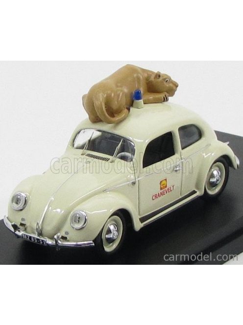 Rio-Models - Volkswagen Beetle Shell Cranevelt Zoo Di Arnhem Holland 1965 - With Lion Light Grey