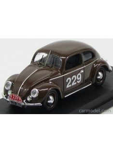   Rio-Models - Volkswagen Beetle N 229 Rally Montecarlo 1952 Nathan - Schellhaas Brown