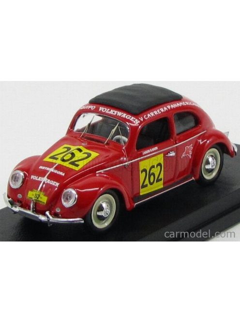 Rio-Models - Volkswagen Beetle N 262 Rally Carrera Panamericana 1954 Jan Wiers - Rene Wiers Red