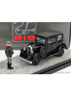   Rio-Models - Fiat 508 Balilla 1932 - Presentazione A Villa Torlonia Roma - Presentation With Mussolini Figure Black