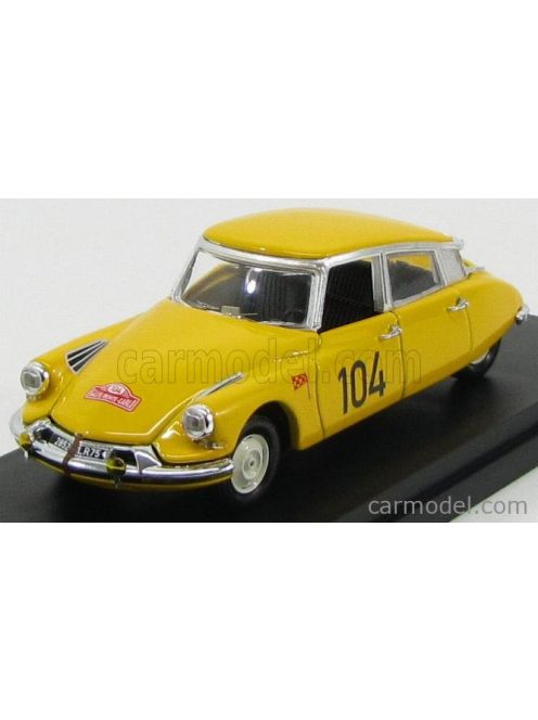 Rio-Models - Citroen Ds19 N 104 Rally Montecarlo 1962 Maurel - Courbe Yellow