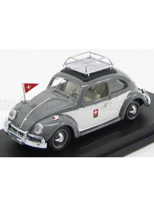 Rio-Models - VOLKSWAGEN BEETLE SWISS POST 1963 BLACK WHITE