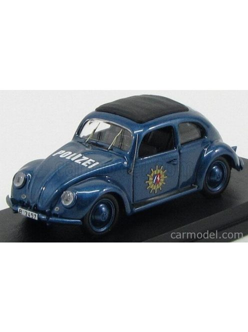 Rio-Models - Volkswagen Beetle Polizei 1956 Blue Met