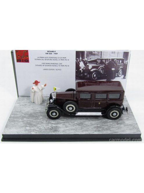 Rio-Models - Fiat 525 1929 - Personal Car Papa Pio Xi - Pope Pio Xi Black