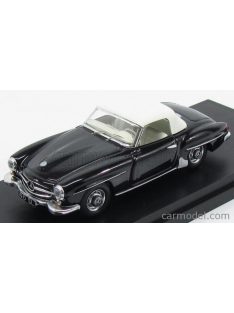   Rio-Models - Mercedes Benz 190Sl Spider Cabriolet Closed 1959 Black White