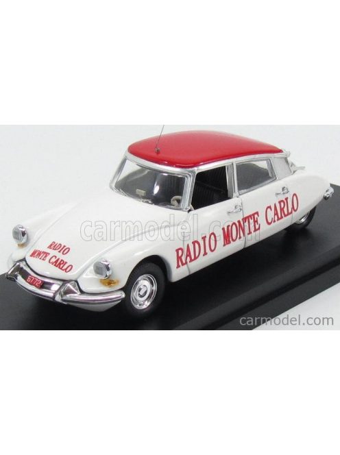 Rio-Models - Citroen Ds19 Radio Montecarlo Tour De France 1962 White Red