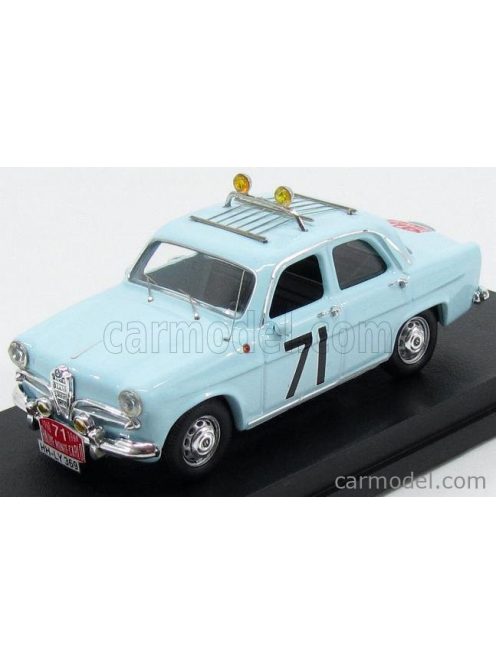 Rio-Models - Alfa Romeo Giulietta Ti N 71 Rally Montecarlo 1960 Loffler - Johansson Light Blue