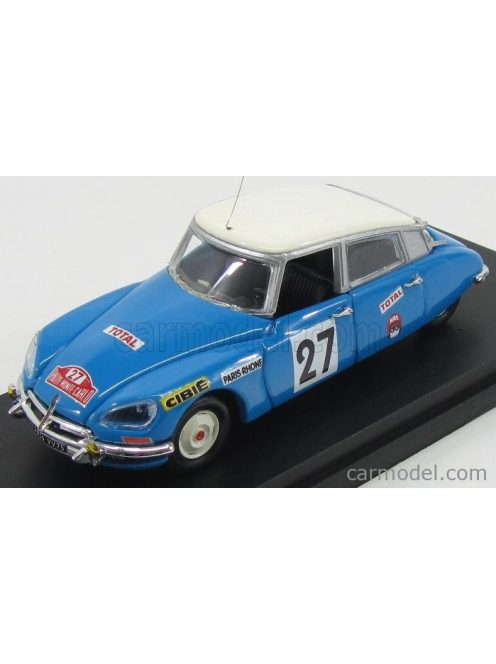 Rio-Models - Citroen Ds21 N 27 Rally Montecarlo 1970 Pouderoux - Vincent Blue