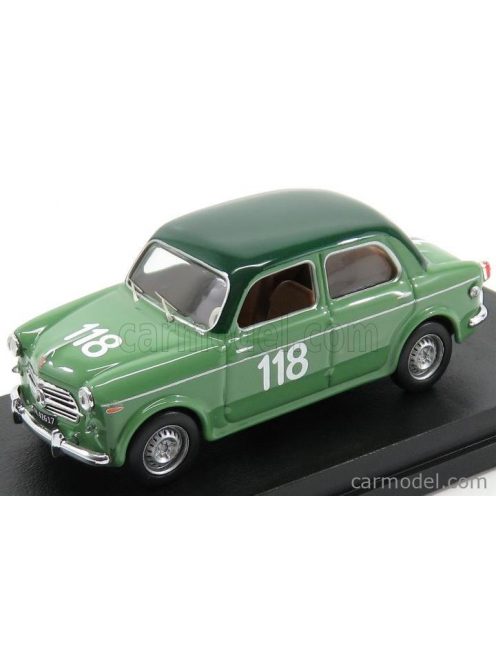 Rio-Models - Fiat 1100/103 Tv N 118 Mille Miglia 1955 Mandrini - Bertossi Green