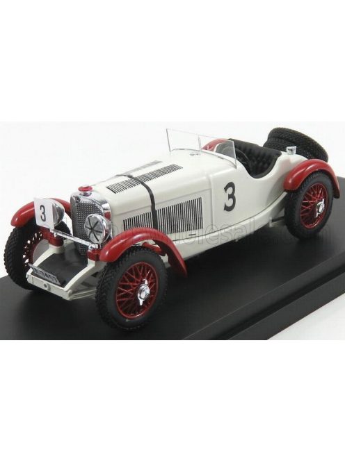 Rio-Models - MERCEDES BENZ SSK N 3 WINNER IRISH GP 1930 R.CARACCIOLA WHITE BORDEAUX