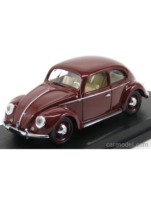 Rio-Models - Volkswagen Maggiolino Beetle 1200 De Luxe 1953 Bordeaux