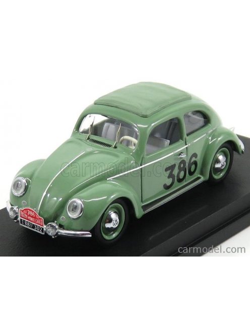 Rio-Models - Volkswagen Beetle Maggiolino N 386 Rally Montecarlo 1954 Prager - Culbert Green