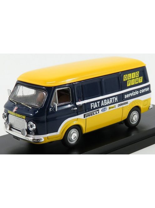 Rio-Models - FIAT 238 VAN ASSISTENZA OLIO FIAT ABARTH 1976 BLUE YELLOW