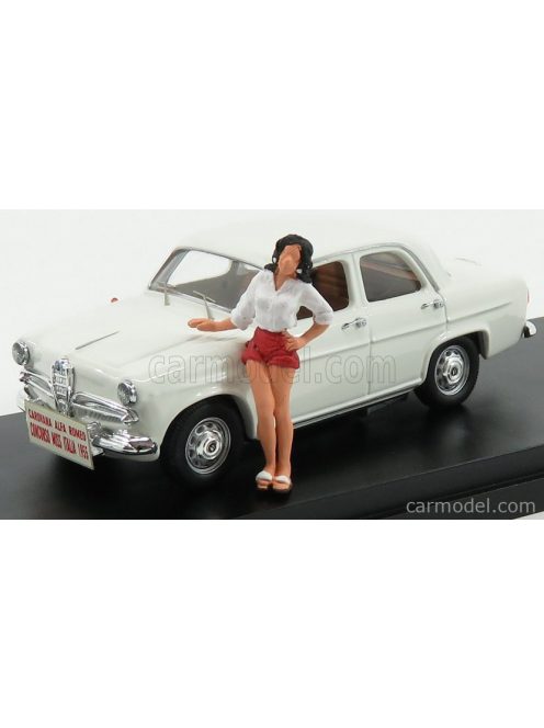 Rio-Models - Alfa Romeo Giulietta Concorso Miss Italia 1955 With Figure White