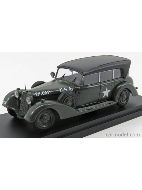 Rio-Models - Mercedes Benz 770W Cabriolet Closed U.S.A. Army 1945 Military Green Black