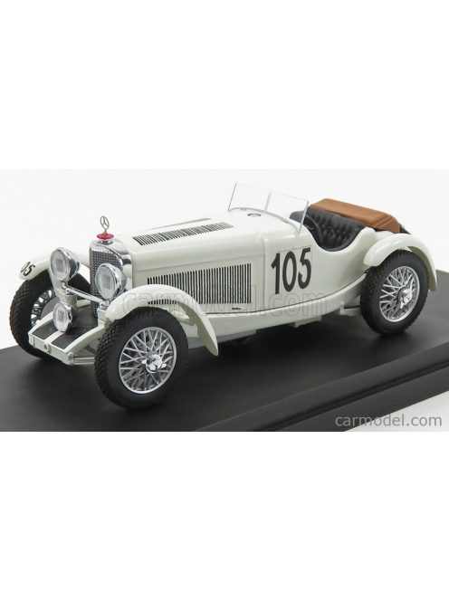 Rio-Models - Mercedes Benz Ssk Spider N 105 Mille Miglia 1931 F.Maino - E.Strazza White