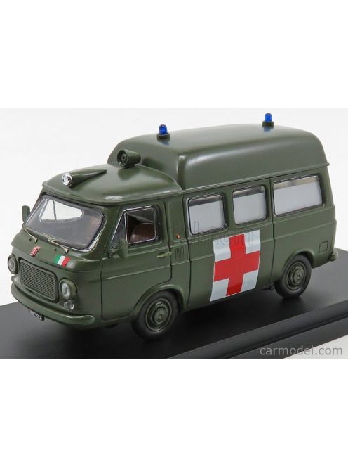 Rio-Models - Fiat 238 Van Tetto Alto Ambulanza Esercito Italiano 1970 Military Green