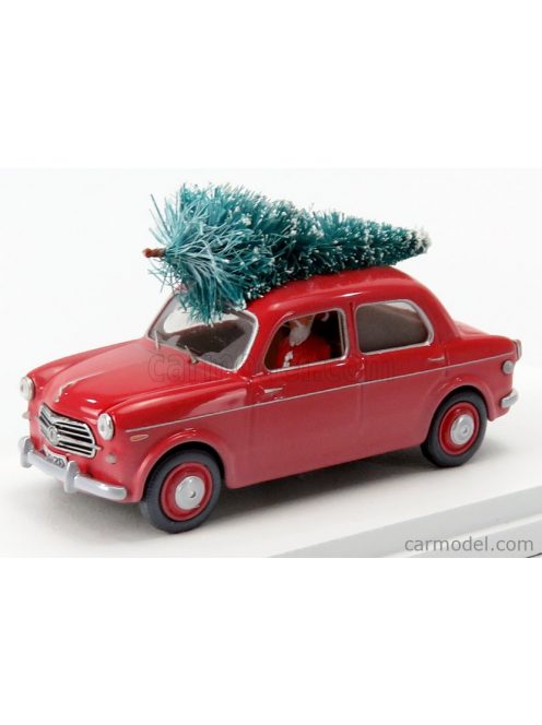 Rio-Models - Fiat 1100/103 1954 - Christmas Edition 2020 - Con Babbo Natale - With Figure Santa Claus Red