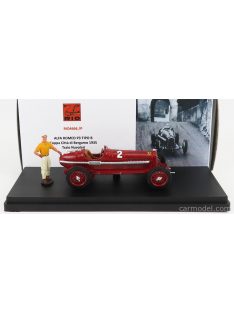   Rio-Models - Alfa Romeo P3 Tipo B N 2 Winner Coppa Citta Di Bergamo 1935 Tazio Nuvolari Red