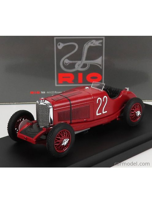 Rio-Models - Mercedes Benz F1 Ssk 7.1L S6 Supercharged Spider N 22 Monza Gp 1931 B.Ivanoski - H.Stoffel Red