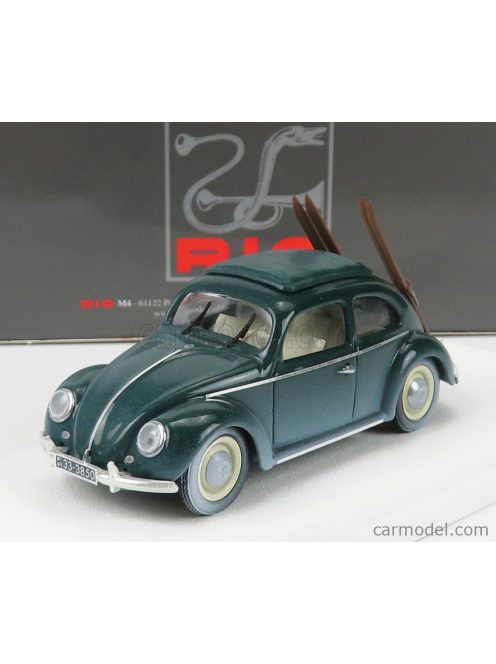 Rio-Models - Volkswagen Beetle Maggiolino Con Sci 1950 - Winter Vacation With Ski Grey