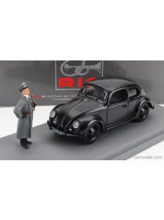   Rio-Models - Volkswagen Beetle Kafer Kdf Wagen With Figure 1941 Black