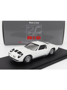   Rio-Models - LAMBORGHINI MIURA P400 1967 - PERSONAL CAR JOHNNY HALLYDAY WHITE