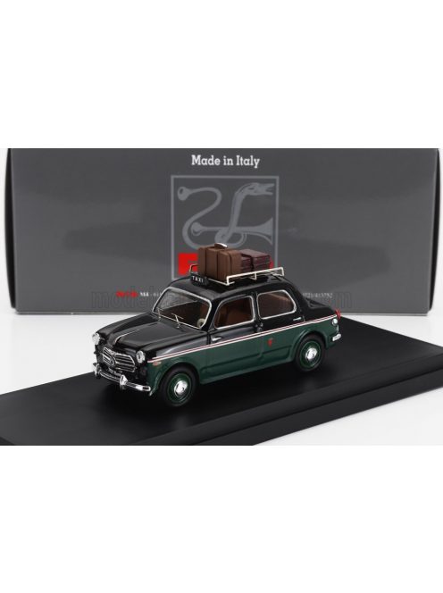 Rio-Models - FIAT 1100 TAXI ROMA 1956 BLACK GREEN