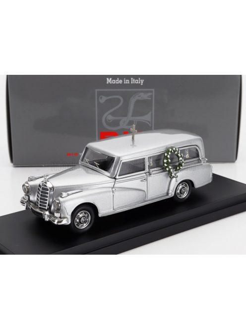 Rio-Models - MERCEDES BENZ 300D HEARSE - CARRO FUNEBRE - FUNERAL CAR 1960 SILVER