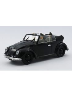   Rio-Models - VOLKSWAGEN BEETLE MAGGIOLINO KAFER CABRIOLET OPEN WITH HITLER HIMMLER AND DRIVER FIGURES 1939 BLACK