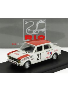   Rio-Models - FIAT 128 (night version) N 21 RALLY MONTECARLO 1970 ALAIN JALLOT - GERARD MARION WHITE RED