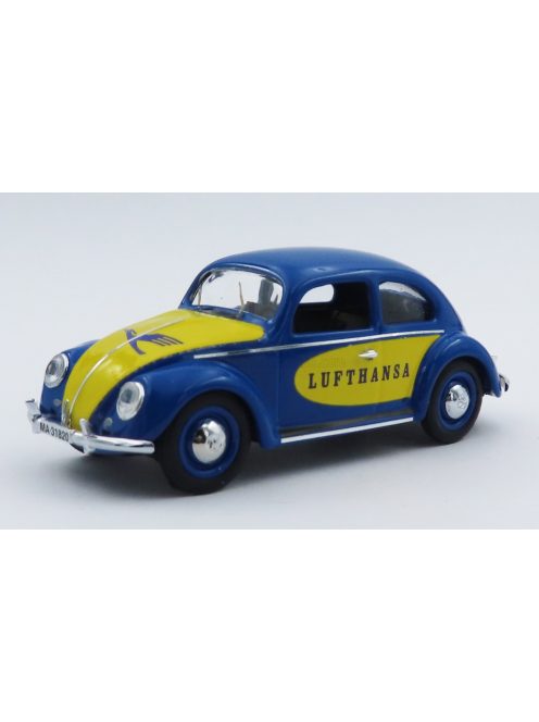 Rio-Models - VOLKSWAGEN BEETLE MAGGIOLINO KAFER LUFTHANSA 1957 BLUE YELLOW