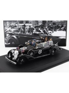   Rio-Models - MERCEDES BENZ NOW WITH 5 FIGURES - 770K OPEN - AFTER WON WAR HITLER'S CAR WITH AMERICAN SENATORS - DACHAU GERMANY 25 MAY 1945 - L'AUTO DI HITLER REQUISITA ED UTILIZZATA DAI SENATORI AMERICANI A GUERRA APPENA VINTA - DACHAU GERMANIA 